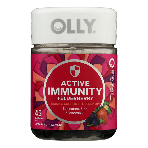 Olly - Supplement Active Immune Elderberry - Case Of 3-45 Count - Vita-Shoppe.com