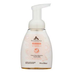 Essentials - Hand Soap Foam Glycolic Vitamin E - 1 Each-8 Fluid Ounces - Vita-Shoppe.com