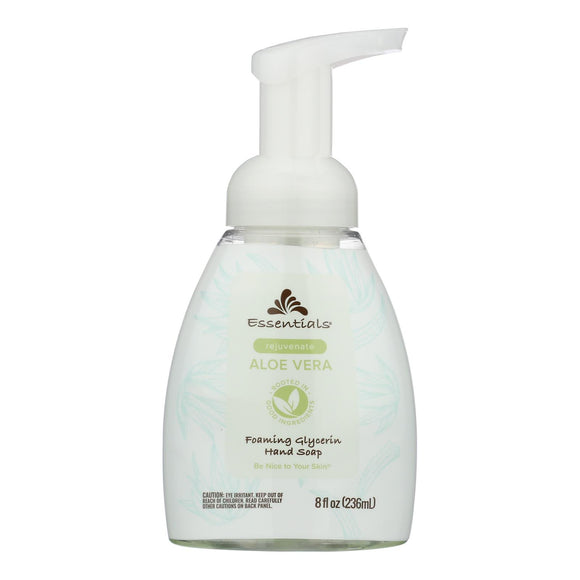 Essentials - Hand Soap Foam With Glycolic Acid And Aloe Vera - 1 Each-8 Fluid Ounces - Vita-Shoppe.com
