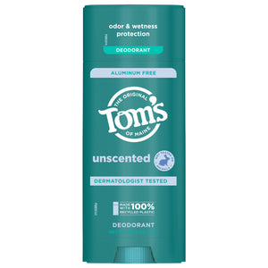 Tom's Of Maine - Deodorant Stick Unscented - Case Of 6 - 3.25 Ounces - Vita-Shoppe.com
