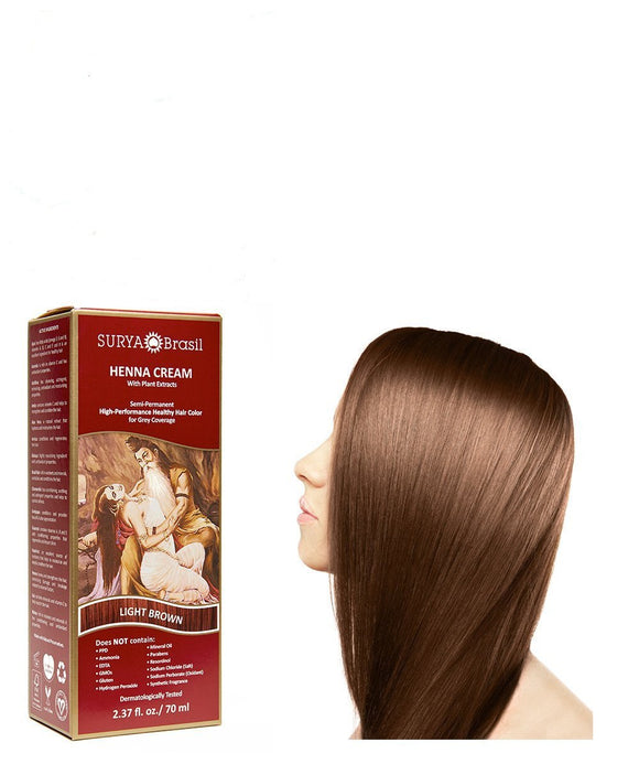 Surya Brasil - Henna Cream Light Brown - 1 Each - 2.37 Oz - Vita-Shoppe.com