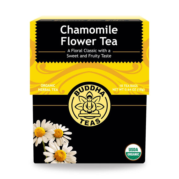 Buddha Teas - Organic Tea - Chamomile - Case Of 6 - 18 Count - Vita-Shoppe.com