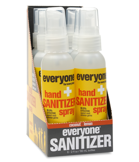 Eo Products Everyone Hand Sanitizer Spray Coconut + Lemon  2 Oz - 1 Case of 6 - Vita-Shoppe.com